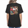 Groovy Ptchers Baseball Mom And Not Afraid To Yell About It Women's T-Shirt Back Print Groovy Ptchers Baseball Mom And Not Afraid To Yell About It Women's T-Shirt Back Print
