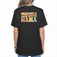 Groovy Somebody's Loud Mouth Mama Baseball Mom Mother's Day Women's T-Shirt Back Print