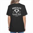 Home Plate Social Club Baseball Moms Group Tee Women's T-Shirt Back Print Home Plate Social Club Baseball Moms Group Tee Women's T-Shirt Back Print