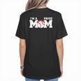 I'm A Proud Mom Baseball Mom Women's T-Shirt Back Print I'm A Proud Mom Baseball Mom Women's T-Shirt Back Print