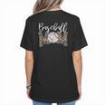 Leopard Baseball Mom Matching Softball Mama Family Matching Women's T-Shirt Back Print Leopard Baseball Mom Matching Softball Mama Family Matching Women's T-Shirt Back Print