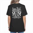 Living That Baseball Mom Life Sporty Humor Women's T-Shirt Back Print