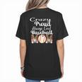 Loud And Proud Baseball Mom Messy Bun 2024 Women's T-Shirt Back Print Loud And Proud Baseball Mom Messy Bun 2024 Women's T-Shirt Back Print
