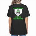 Messy Bun Baseball Mom My Stepchild Works From Home Women's T-Shirt Back Print Messy Bun Baseball Mom My Stepchild Works From Home Women's T-Shirt Back Print