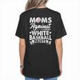 Moms Against Baseball Pants Shirt Baseball Mom Women's T-Shirt Back Print Moms Against Baseball Pants Shirt Baseball Mom Women's T-Shirt Back Print