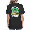 One Lucky Baseball Mom St Patricks Day Rainbow Mother Mama Women's T-Shirt Back Print