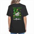 One Lucky Baseball Mom St Patricks Day One Lucky Mom Women Women's T-Shirt Back Print One Lucky Baseball Mom St Patricks Day One Lucky Mom Women Women's T-Shirt Back Print