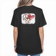 Peace Love Baseball Mom Mommy Women's T-Shirt Back Print Peace Love Baseball Mom Mommy Women's T-Shirt Back Print