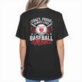 Proud Baseball Mom For Women Mom Baseball Mama Women's T-Shirt Back Print Proud Baseball Mom For Women Mom Baseball Mama Women's T-Shirt Back Print