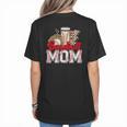 Retro Coffee Baseball Mama Mother's Day Baseball Mom Women's T-Shirt Back Print Retro Coffee Baseball Mama Mother's Day Baseball Mom Women's T-Shirt Back Print
