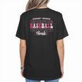 Retro Groovy Baseball Bruh Proud Baseball Mom Women's T-Shirt Back Print