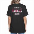 Retro Groovy Baseball Mom Proud Baseball Mom Women's T-Shirt Back Print Retro Groovy Baseball Mom Proud Baseball Mom Women's T-Shirt Back Print