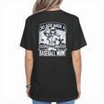 So God Made A Baseball Mom Baseball Player Women's T-Shirt Back Print So God Made A Baseball Mom Baseball Player Women's T-Shirt Back Print