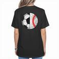Soccer Baseball Player Soccer Baseball Mom Women's T-Shirt Back Print Soccer Baseball Player Soccer Baseball Mom Women's T-Shirt Back Print