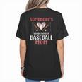Somebody’s Loud Mouth Baseball Mom Women's T-Shirt Back Print Somebody’s Loud Mouth Baseball Mom Women's T-Shirt Back Print
