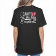 My Son Has Baseball Sports Player Baseball Mom Women Women's T-Shirt Back Print
