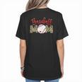 Sport Mom Leopard Mother's Day Baseball Mommy Mama Women's T-Shirt Back Print Sport Mom Leopard Mother's Day Baseball Mommy Mama Women's T-Shirt Back Print