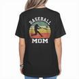 Vintage Baseball Mom Baseball Lover Women's T-Shirt Back Print