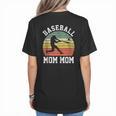 Vintage Baseball Mom Mom Baseball Lover Women's T-Shirt Back Print