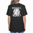 Vintage Baseball Mommy Mother's Day Sports Lover Mom Women's T-Shirt Back Print