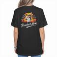 Vintage Retro Sunset Baseball Mom Mother's Day Women's T-Shirt Back Print Vintage Retro Sunset Baseball Mom Mother's Day Women's T-Shirt Back Print