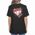 Warriors Home Plate Baseball Sports Baseball Mom Women's T-Shirt Back Print Warriors Home Plate Baseball Sports Baseball Mom Women's T-Shirt Back Print