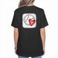 Womens Bleached Custom Baseball Mom Number 7 Heart For Mom Women's T-Shirt Back Print Womens Bleached Custom Baseball Mom Number 7 Heart For Mom Women's T-Shirt Back Print