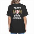 Womens Proud Mom Of a 2024 Senior Class Of 2024 Baseball Mom Women's T-Shirt Back Print Womens Proud Mom Of a 2024 Senior Class Of 2024 Baseball Mom Women's T-Shirt Back Print