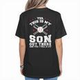 Yes This Is My Son Out Baseball Mom Women's T-Shirt Back Print