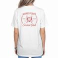 2024 Home Plate Social Club Softball Season Tee Baseball Mom Premium Women's T-Shirt Back Print