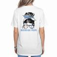Argentina Baseball Mom Messy Bun Women's T-Shirt Back Print