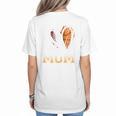Ball Mom Heart Basketball Baseball Mom Premium Women's T-Shirt Back Print