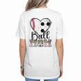 Ball Mom Heart Soccer Baseball Mom Women's T-Shirt Back Print Ball Mom Heart Soccer Baseball Mom Women's T-Shirt Back Print