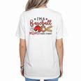 Ball Mom I'm A Baseball Mom Baseball Mom Women's T-Shirt Back Print