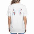 Baseball Bow Baseball Mom Women Baseball Mama Premium Women's T-Shirt Back Print