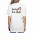Baseball Lolo Women BallPark Lolo Baseball Mom Mother's Day Women's T-Shirt Back Print