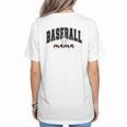 Baseball Mama Cute Women Team Mom Or Baseball Mom Sports Premium Women's T-Shirt Back Print