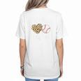 Baseball Mama For Baseball Mom Leopard Game Day Women's T-Shirt Back Print