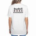 Baseball Mama Retro Groovy Baseball Mom Mother Game Day Women's T-Shirt Back Print Baseball Mama Retro Groovy Baseball Mom Mother Game Day Women's T-Shirt Back Print