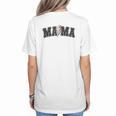 Baseball Mama Rocks Lightning Baseball Mom Mother's Day Women's T-Shirt Back Print