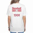 Baseball Mom Since 1991 Women's T-Shirt Back Print Baseball Mom Since 1991 Women's T-Shirt Back Print