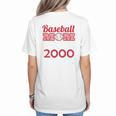 Baseball Mom Since 2000 Women's T-Shirt Back Print
