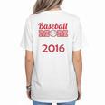 Baseball Mom Since 2016 Women's T-Shirt Back Print Baseball Mom Since 2016 Women's T-Shirt Back Print
