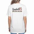 Baseball Mom Mom BallPark Mom Mom Game Day 2024 Mother's Day Women's T-Shirt Back Print