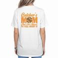 Baseball Mom Catcher's Mom Leopard Softball Mom Women's T-Shirt Back Print Baseball Mom Catcher's Mom Leopard Softball Mom Women's T-Shirt Back Print