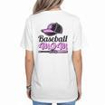Baseball Mom Club Cool Women's T-Shirt Back Print Baseball Mom Club Cool Women's T-Shirt Back Print