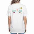 Baseball Mom Cute Retro Look Mothers Will Love Premium Women's T-Shirt Back Print