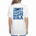 In My Baseball Mom Ear Blue Women's T-Shirt Back Print