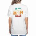 In My Baseball Mom Era Baseball Retro Groovy Mom Women's T-Shirt Back Print In My Baseball Mom Era Baseball Retro Groovy Mom Women's T-Shirt Back Print