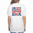 In My Baseball Mom Era Smile Face Retro Women's T-Shirt Back Print In My Baseball Mom Era Smile Face Retro Women's T-Shirt Back Print